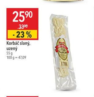 Korbáč slaný, uzený
