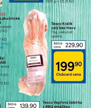 Tesco Králík celý bez hlavy
