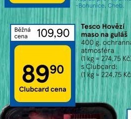 Tesco Hovězí maso na guláš