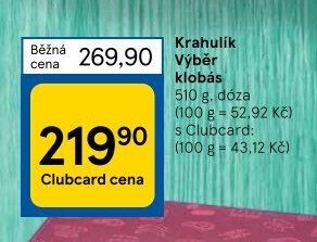 Krahulík Výběr klobás 510 g