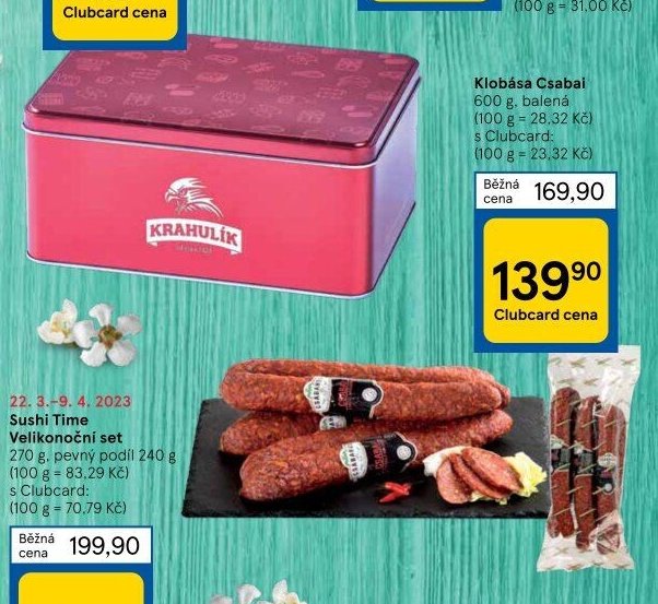 Klobása Csabai 600 g