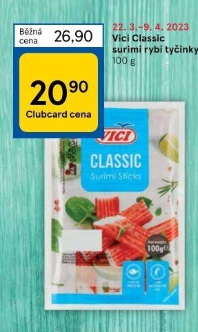 Vici Classic surimi rybí tyčinky 100 g