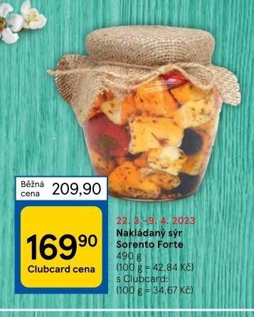 Nakládaný sýr Sorento Forte 490 g