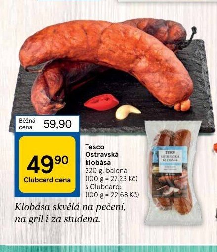 Tesco Ostravská klobása