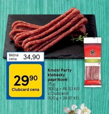 Kmotr Party klobásky paprikové
