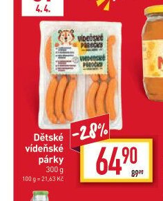 Dětské vídeňské párky