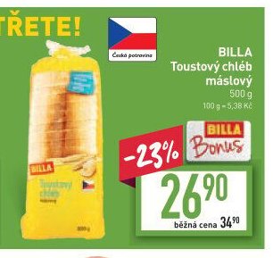 BILLA Toustový chléb máslový