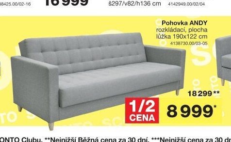 Pohovka ANDY - Jysk akcniletaky.com