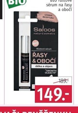Saloos BIO růstové sérum na řasy a obočí