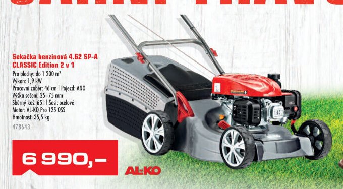 Sekačka benzinová 4.62 SP-A CLASSIC Edition 2 v 1 - UNI HOBBY akcniletaky.com