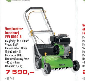 Vertikutátor benzínový FZV 6050-B - UNI HOBBY akcniletaky.com