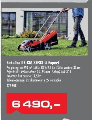 Sekačka GE-CM 36/33 Li Expert - UNI HOBBY akcniletaky.com