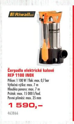 Čerpadlo elektrické kalové REP 1100 INOX - UNI HOBBY akcniletaky.com