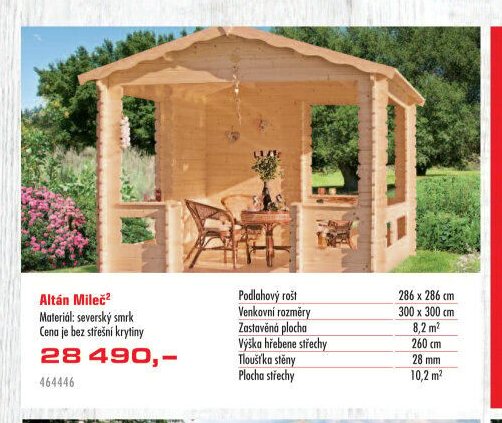 Altán Mileč - UNI HOBBY akcniletaky.com