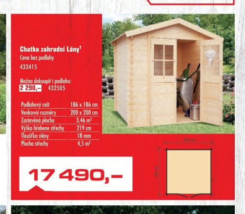 Chatka zahradní Lány - UNI HOBBY akcniletaky.com