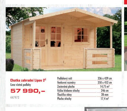 Chatka zahradní Lipov - UNI HOBBY akcniletaky.com