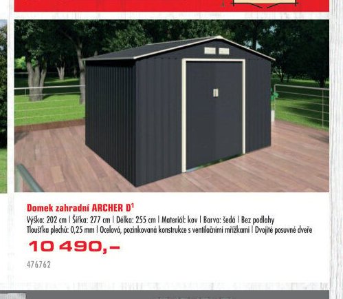 Domek zahradní ARCHER - UNI HOBBY akcniletaky.com
