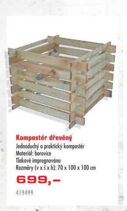 Kompostér dřevěný - UNI HOBBY akcniletaky.com