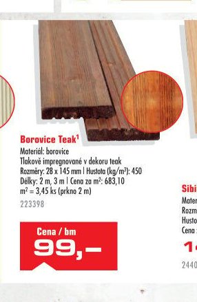 Borovice Teak - UNI HOBBY akcniletaky.com