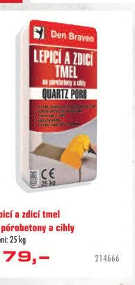 Lepicí a zdicí tmel na pórobetony a cihly QUARTZ PORO - UNI HOBBY akcniletaky.com