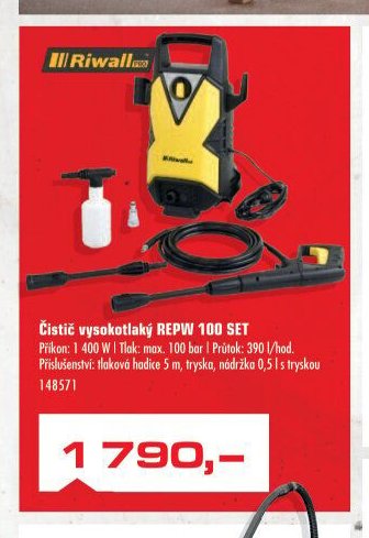 Čistič vysokotlaký REPW 100 SET - UNI HOBBY akcniletaky.com