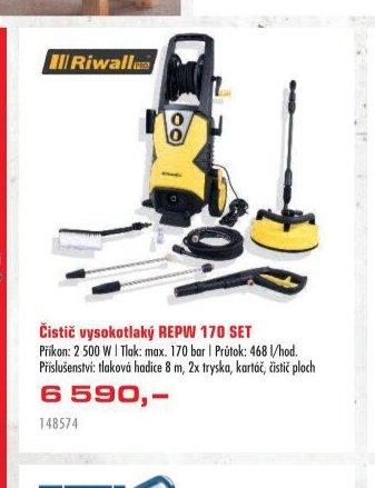 Čistič vysokotlaký REPW 170 SET - UNI HOBBY akcniletaky.com