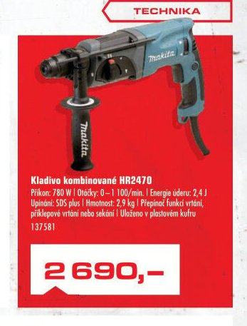 Kladivo kombinované HR2470 - UNI HOBBY akcniletaky.com