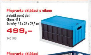 Přepravka skládací s víkem - UNI HOBBY akcniletaky.com
