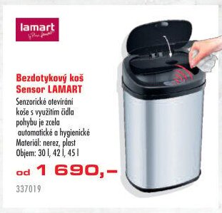 Bezdotykový koš Sensor LAMART - UNI HOBBY akcniletaky.com