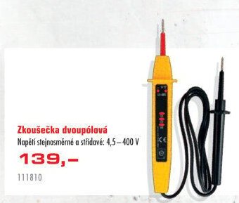 Zkoušečka dvoupólová - UNI HOBBY akcniletaky.com