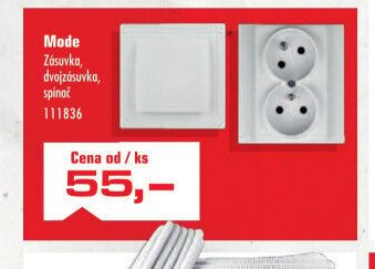 Mode Zásuvka, dvojzásuvka, spínač - UNI HOBBY akcniletaky.com