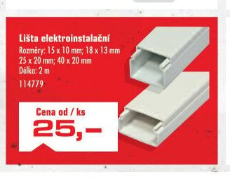 Lišta elektroinstalační - UNI HOBBY akcniletaky.com