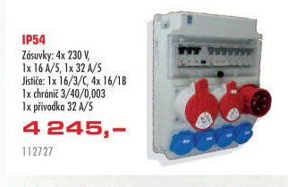 IP54 Zásuvky: 4x 230 V, 1x 16 A/5, 1x 32 A/5 - UNI HOBBY akcniletaky.com
