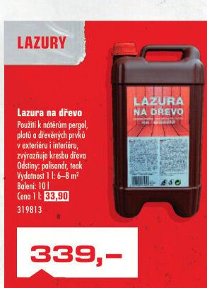 Lazura na dřevo - UNI HOBBY akcniletaky.com
