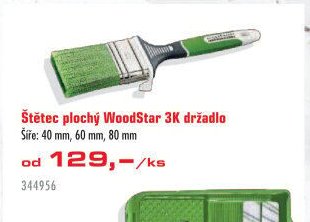 Štětec plochý WoodStar 3K držadlo - UNI HOBBY akcniletaky.com