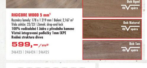 RIGICORE WOOD 5 mm - UNI HOBBY akcniletaky.com