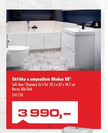 Skříňka s umyvadlem Moduo 60 - UNI HOBBY akcniletaky.com