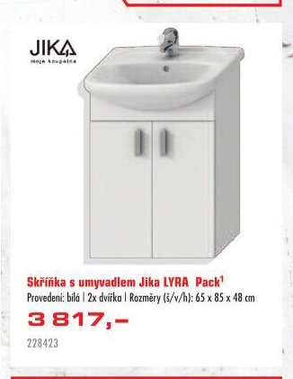 Skříňka s umyvadlem Jika LYRA Pack - UNI HOBBY akcniletaky.com