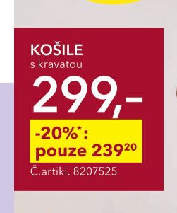 KOŠILE s kravatou