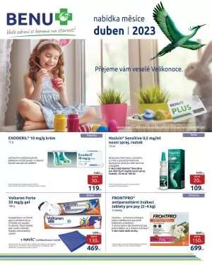 akční leták BENU Lékárna 1.4.2023-30.4.2023