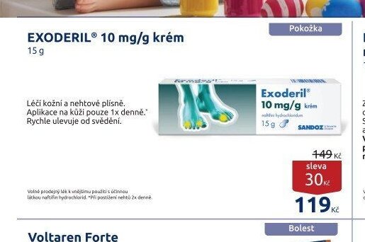 Exoderil 10 mg/g krém 15 g