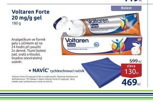 Voltaren Forte 20 mg/g gel 180 g