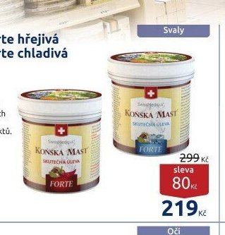 Koňská mast forte hřejivá / Koňská mast forte chladivá