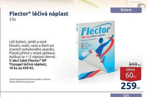 Flector léčivá náplast 5 ks