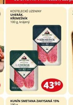 KOSTELECKÉ UZENINY UHERÁK, KŘEMEŠNÍK 100 g