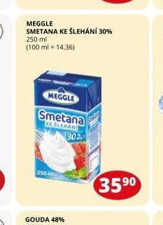 MEGGLE SMETANA KE ŠLEHÁNÍ 30% 250 ml