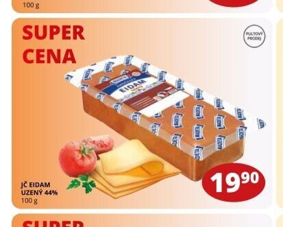 JČ EIDAM UZENÝ 44% 100 g