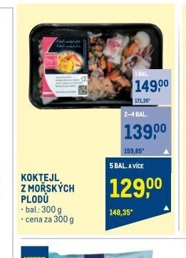 Koktejl z mořských plodů
