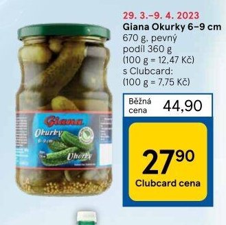 Giana Okurky 6-9 cm