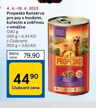 Propesko Konzerva pro psy